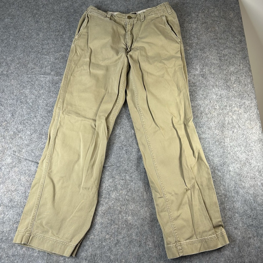 Abercrombie & Fitch Pants Mens 33 Y2K Straight Leg Pockets Button Fly Distressed